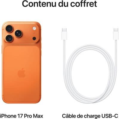 Smartphone APPLE iPhone 17 Pro Max Orange cosmique 256Go - Image 8