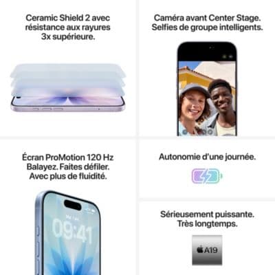 Smartphone APPLE iPhone 17 Noir 256Go - Image 6