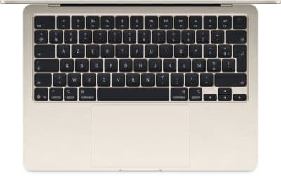 Ordinateur Apple MACBOOK Air 13" Puce M5 CPU 10 / GPU 8 coeurs Mémoire RAM 16Go Stockage 512Go SSD Lumière stellaire - Image 2