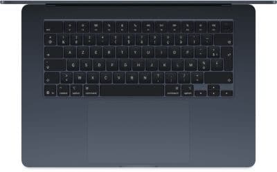 Ordinateur Apple MACBOOK Air 15" Puce M5 CPU 10 / GPU 10 coeurs Mémoire RAM 24Go Stockage 1To SSD Minuit - Image 2