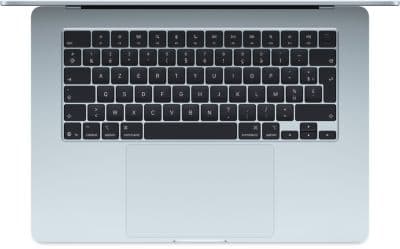 Ordinateur Apple MACBOOK Air 15" Puce M5 CPU 10 / GPU 10 coeurs Mémoire RAM 16Go Stockage 512Go SSD Bleu Ciel - Image 2