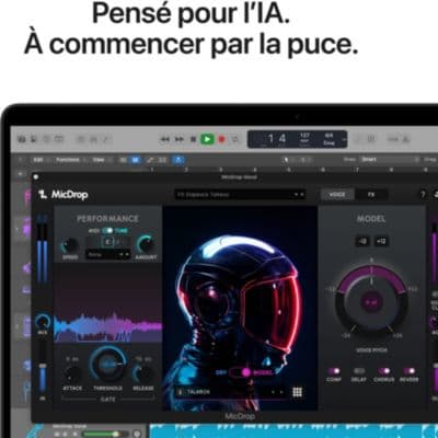 Ordinateur Apple MACBOOK Pro 14" Puce M5 Pro CPU 15 / GPU 16 coeurs Mémoire RAM 24Go Stockage 1To SSD XDR Noir sidéral - Image 4