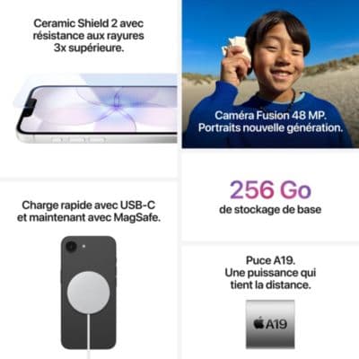 Smartphone APPLE iPhone 17e Noir 256Go - Image 5