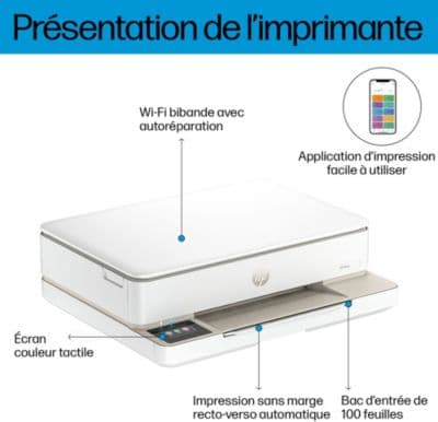 Imprimante jet d'encre HP Envy 6132e éligible Instant Ink - Image 3