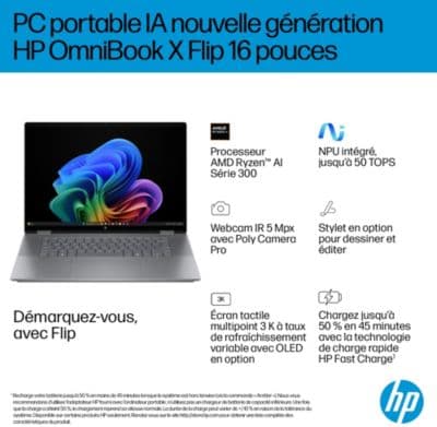 Ordinateur portable HP OmniBook X Flip 16-ar0003nf - Image 4
