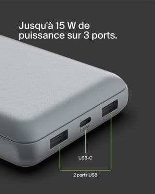 Batterie externe BELKIN 20 000 mAh grise - Image 7