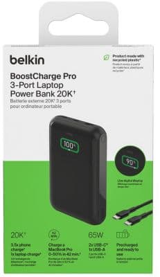 Batterie externe BELKIN 20000 mAh 65W pour ordinateur portable - Image 2