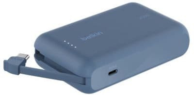 Batterie externe BELKIN 10000 mAh avec cable USB-C intégre bleu - Image 2