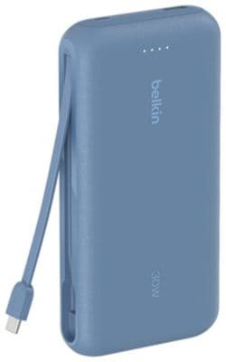 Batterie externe BELKIN 20000 mAh avec cable USB-C intégre bleu - Image 2