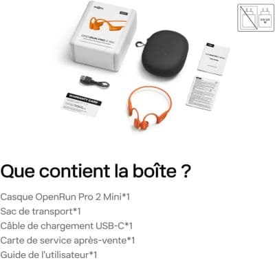 Casque SHOKZ OpenRun Pro 2 Mini Orange - Image 2