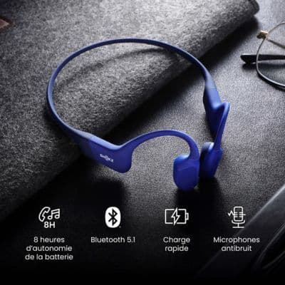 Casque SHOKZ OpenRun USB-C Bleu - Image 8