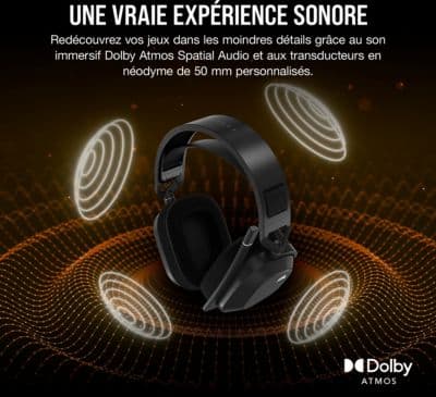 Casque gamer CORSAIR HS80 MAX Wireless Steel Gray - Image 8
