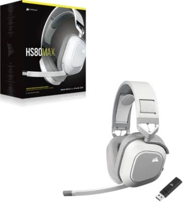 Casque gamer CORSAIR HS80 MAX Wireless blanc - Image 8