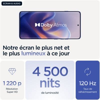 Smartphone MOTOROLA Edge 60 Pro 512Go Bleu Eblouissant 5G - Image 8