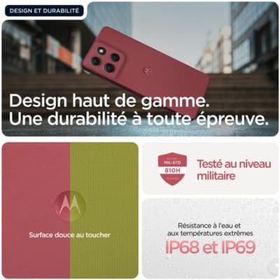 Smartphone MOTOROLA G86 Rouge 256Go 5G - Image 3