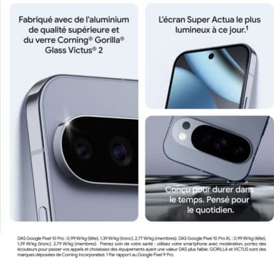 Smartphone GOOGLE Pixel 10 Pro XL Quartz Gris 256Go - Image 6