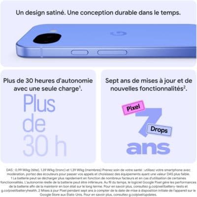 Smartphone GOOGLE Pixel 10a 128Go Lavande 5G - Image 5