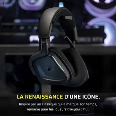 Casque gamer CORSAIR VOID ELITE V2 SANS FIL Carbon - Image 2
