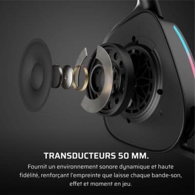 Casque gamer CORSAIR VOID ELITE V2 SANS FIL Carbon - Image 5