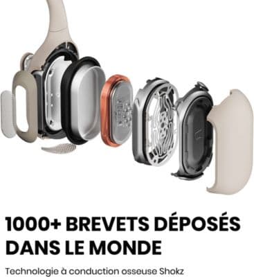 Casque SHOKZ OpenRun Pro Beige - Image 3