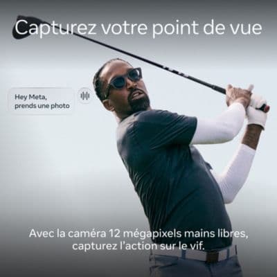 Lunettes connectées META Oakley HSTN Full Clear Tansitions Gs Gris - Image 5