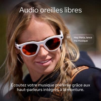 Lunettes connectées META Oakley HSTN Full Clear Tansitions Gs Gris - Image 6