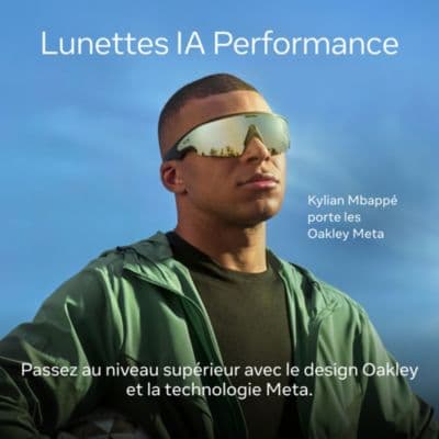 Lunettes connectées META Oakley Vanguard Blanc, Prizm™ Black - Image 3