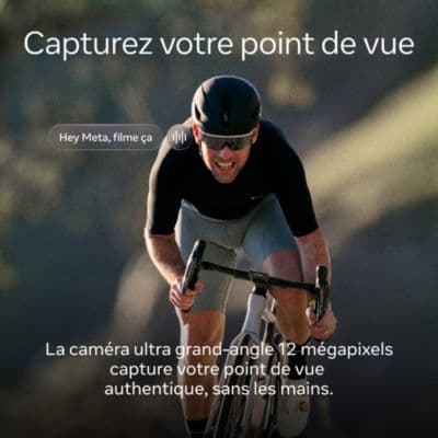 Lunettes connectées META Oakley Vanguard Noir Prizm™ Road - Image 4