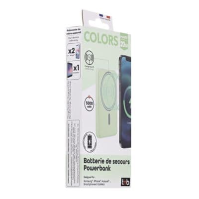 Batterie externe TNB 5000 mAh MagSafe vert - Image 6