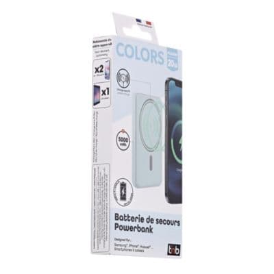 Batterie externe TNB 5000 mAh MagSafe bleu - Image 6