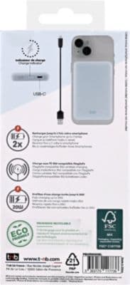 Batterie externe TNB 5000 mAh MagSafe bleu - Image 8