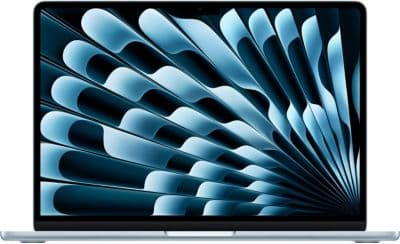 MACBOOK Ordinateur Apple MACBOOK Air 15" Puce M4 CPU 10 / GPU 10 coeurs Mémoire RAM 16Go Stockage 1To SSD Bleu ciel