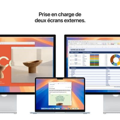 Ordinateur Apple MACBOOK Air 15" Puce M4 CPU 10 / GPU 10 coeurs Mémoire RAM 16Go Stockage 1To SSD Bleu ciel - Image 9