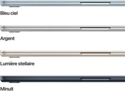 Ordinateur Apple MACBOOK Air 15" Puce M4 CPU 10 / GPU 10 cœurs Mémoire RAM 16Go Stockage 1To SSD Retina Argent - Image 3