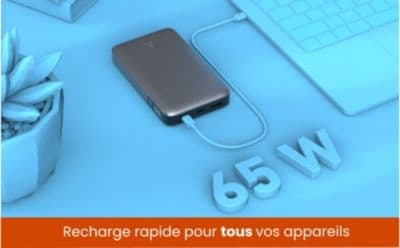 Batterie externe ADEQWAT 20 000 mAh 65W Power Delivery - Image 6