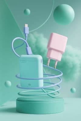 Batterie externe ESSENTIELB 10000 mAh rose - Image 6