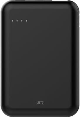 Batterie externe LISTO 5000 mAh USB C noir - Image 2