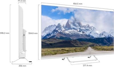 TV QLED ESSENTIELB Blanc 43QLED306W ( 109cm ) - Image 3