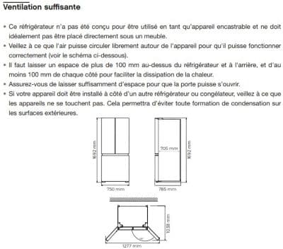 Réfrigérateur multi portes ESSENTIELB ERMV170-75miv1 - Image 9