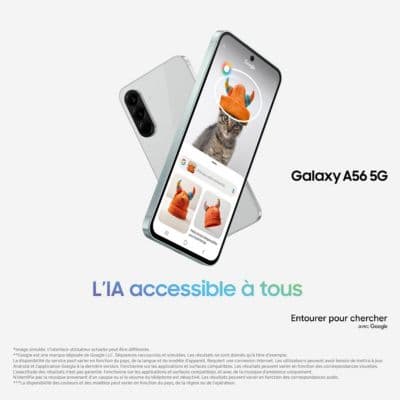 Smartphone SAMSUNG Pack A56 Noir 128Go + Fit 3 - Image 4