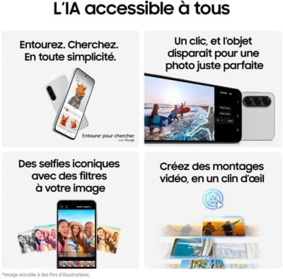 Smartphone SAMSUNG Pack A56 Noir 128Go + Fit 3 - Image 5