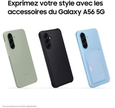 Smartphone SAMSUNG Pack A56 Noir 128Go + Fit 3 - Image 7