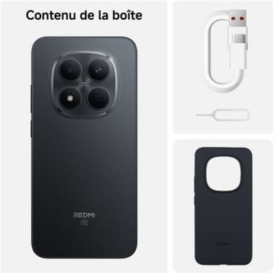 Smartphone XIAOMI Pack Redmi Note 15 Pro 5G 256Go Noir + Tag + Coque - Image 8