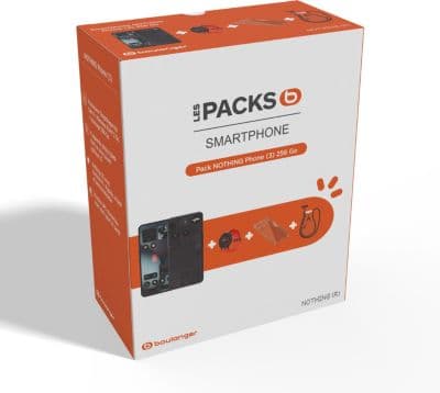 Smartphone NOTHING Pack Phone 3 Noir 256Go + Watch 3 Pro Orange + Coque + Tour de cou - Image 2