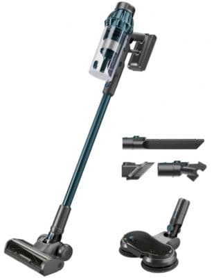 Aspirateur balai H.KOENIG UPX32U 2 en 1 avec brosse de lavage pour sols durs