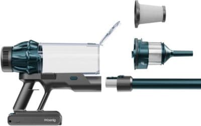 Aspirateur balai H.KOENIG UPX32U 2 en 1 avec brosse de lavage pour sols durs - Image 7