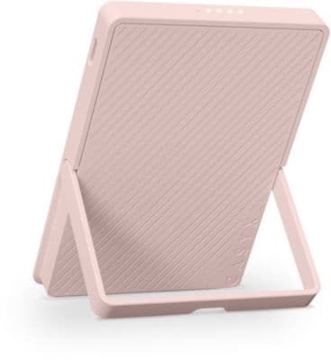 Batterie externe CASYX 5000 mAh Qi2 MagSafe avec bequille rose - Image 3
