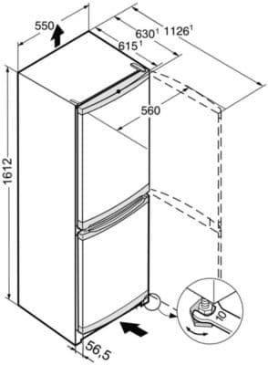 Réfrigérateur combiné LIEBHERR CUele281-26 - Image 7