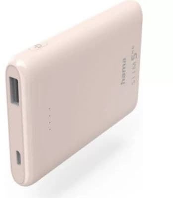 HAMA Batterie externe HAMA 5000 mAh slim rose