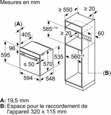 Four encastrable SIEMENS HB554AER3F - Image 7